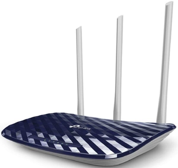 TP-Link AC750 Dual Band Wireless Cable Router, 4 10/100 LAN + 10/100 WAN Ports, Support Guest Network and Parental Control, 750Mbps Speed Wi-Fi, 3 Antennas (Archer C20) Blue, 2.4 GHz