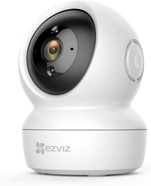 EZVIZ by HIKVISION |2K/4MP QHD Resolution Indoor Smart WiFi Baby/Pet Monitor Camera |Smart Night Vision |360 Visual Coverage |Motion Detection |Two-Way Talk |Micro SD Slot up to 256GB (C6N),White