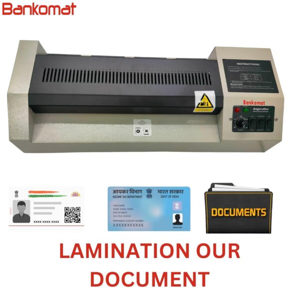 Lamination Machine- Fully Automatic Professional Laminating Machine/Laminator for Upto A3 Size with Hot and Cold Lamination(Photos ID,I-Card,Certificate) - Image 6